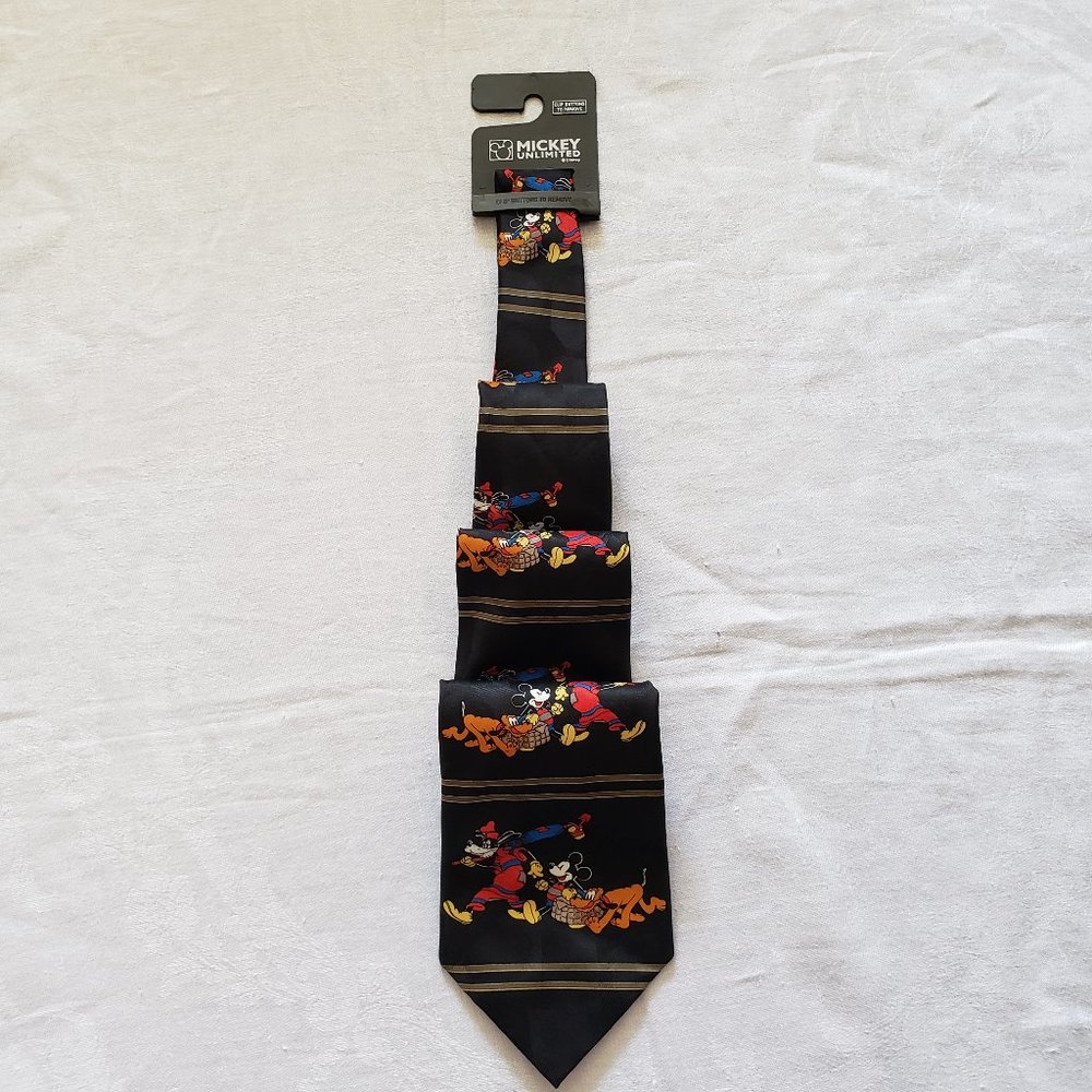 DISNEY MICKEY UNLIMITED Mickey Goofy, Pluto Men's Necktie